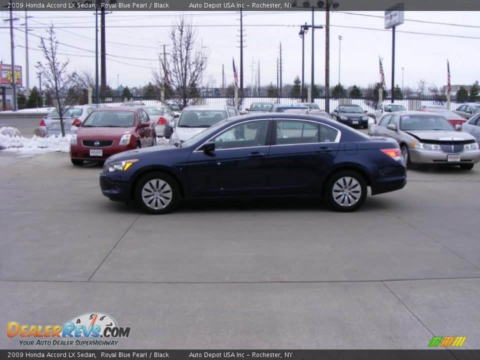 2009 Honda Accord LX Sedan Royal Blue Pearl / Black Photo #5