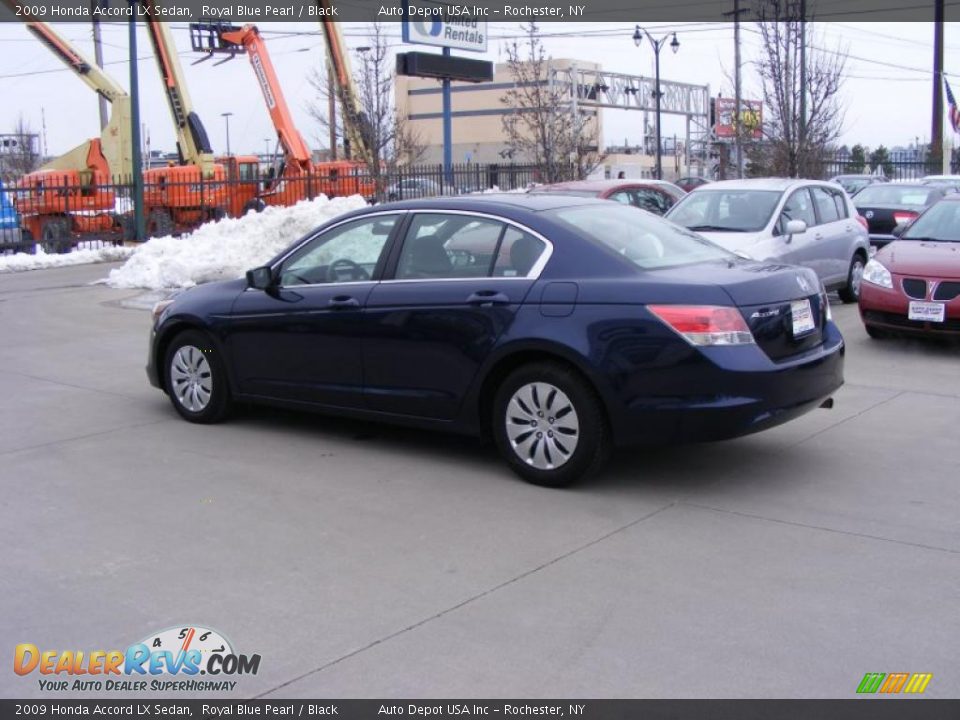 2009 Honda Accord LX Sedan Royal Blue Pearl / Black Photo #6