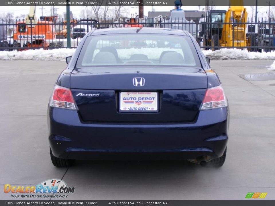 2009 Honda Accord LX Sedan Royal Blue Pearl / Black Photo #7