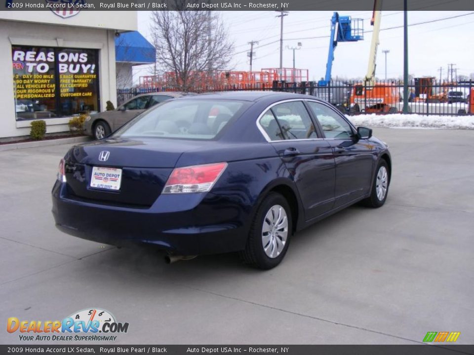 2009 Honda Accord LX Sedan Royal Blue Pearl / Black Photo #8