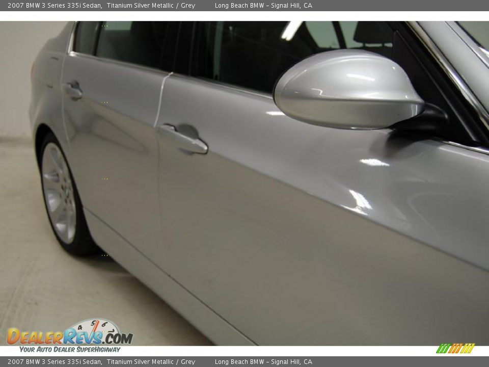 2007 BMW 3 Series 335i Sedan Titanium Silver Metallic / Grey Photo #4