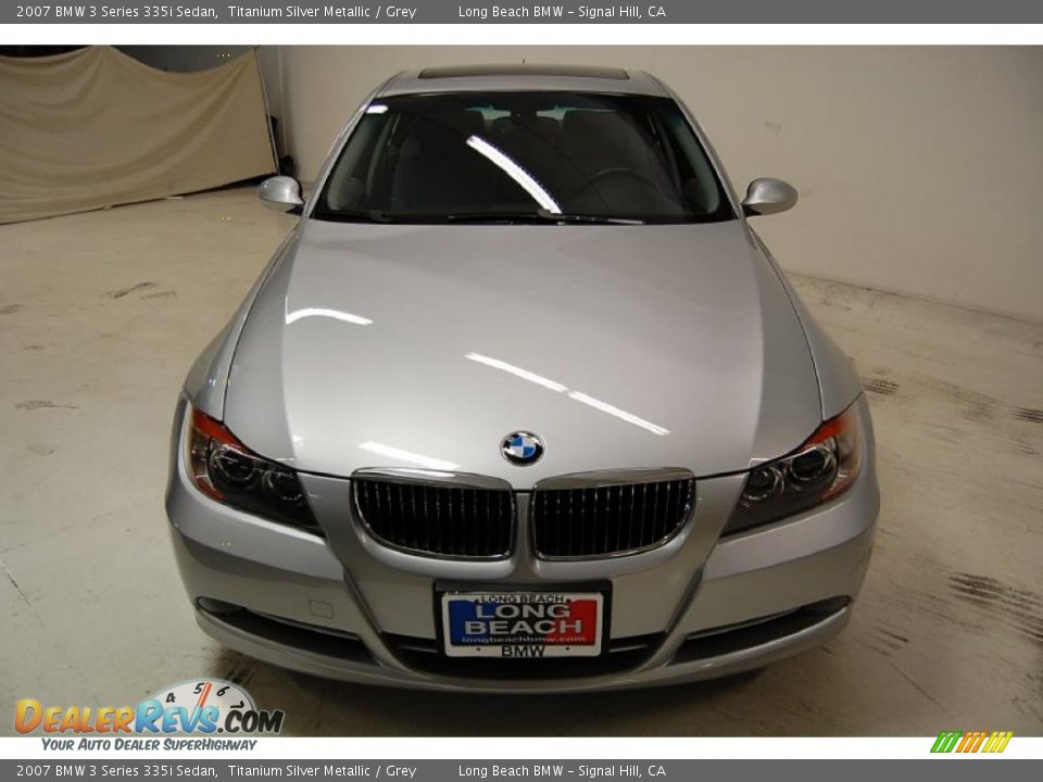 2007 BMW 3 Series 335i Sedan Titanium Silver Metallic / Grey Photo #5
