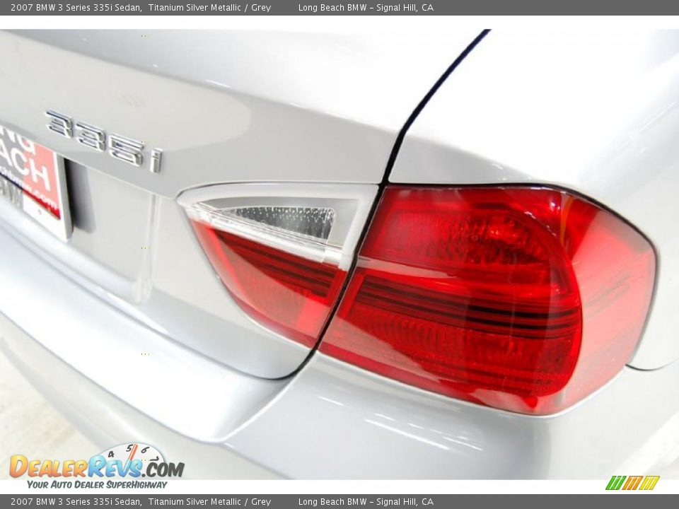 2007 BMW 3 Series 335i Sedan Titanium Silver Metallic / Grey Photo #8