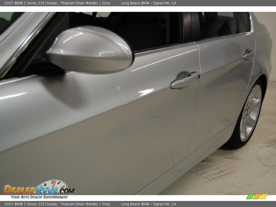 2007 BMW 3 Series 335i Sedan Titanium Silver Metallic / Grey Photo #13