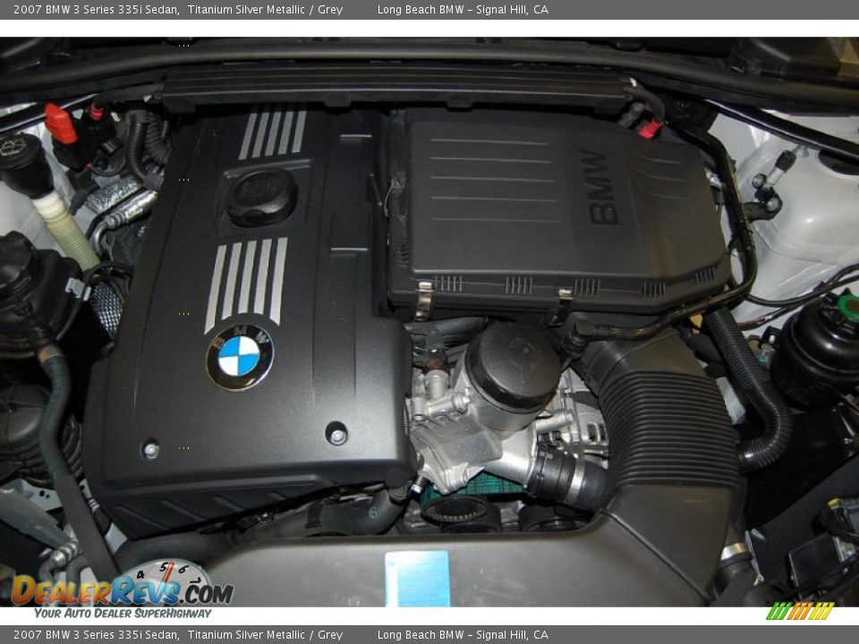 2007 BMW 3 Series 335i Sedan Titanium Silver Metallic / Grey Photo #17