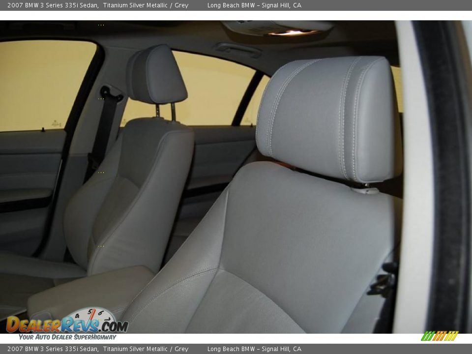 2007 BMW 3 Series 335i Sedan Titanium Silver Metallic / Grey Photo #20