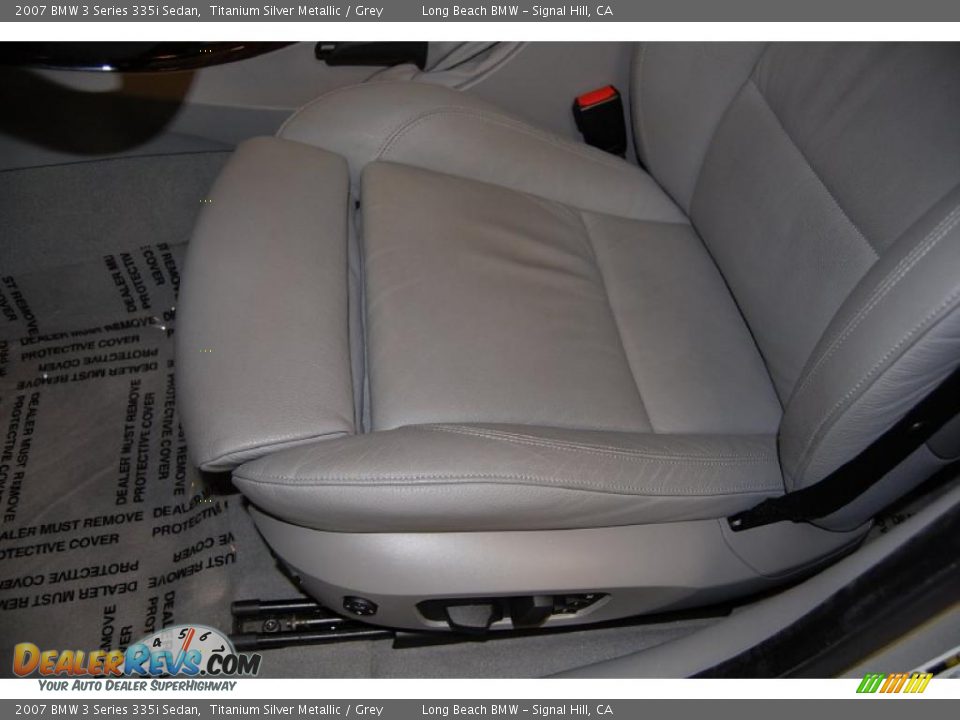 2007 BMW 3 Series 335i Sedan Titanium Silver Metallic / Grey Photo #21