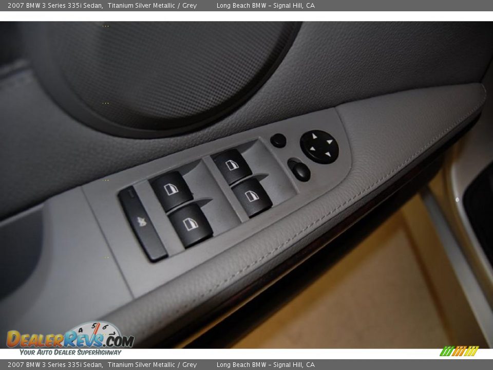2007 BMW 3 Series 335i Sedan Titanium Silver Metallic / Grey Photo #23