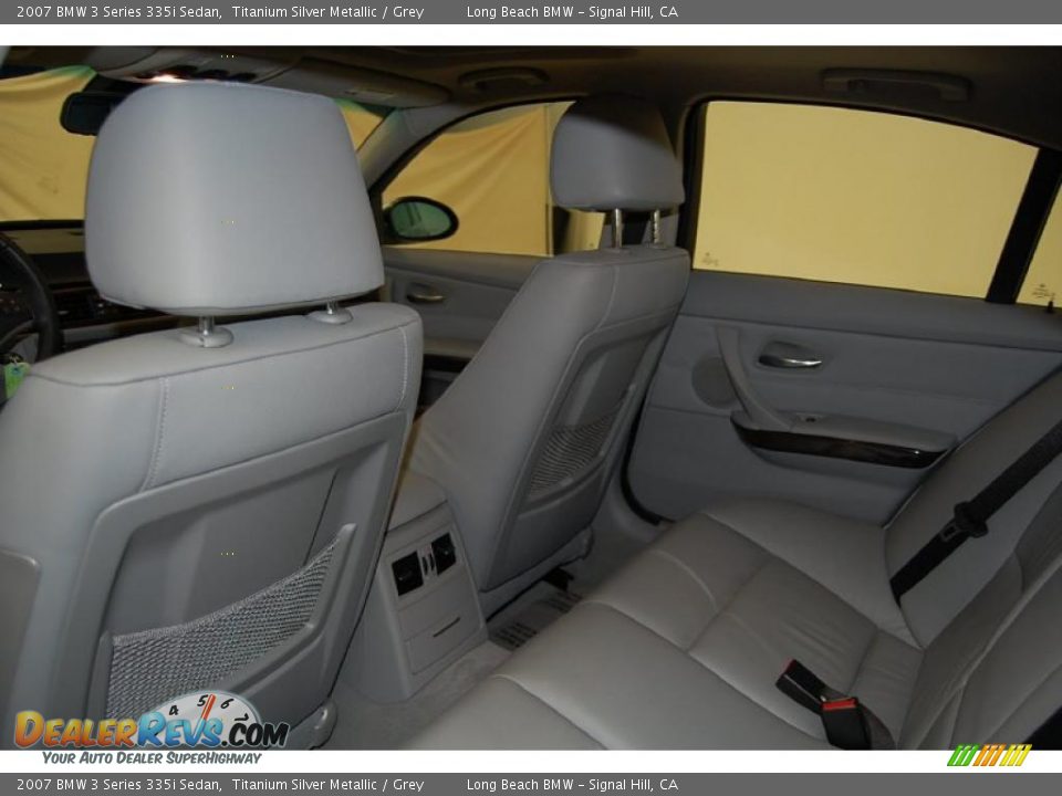 2007 BMW 3 Series 335i Sedan Titanium Silver Metallic / Grey Photo #24