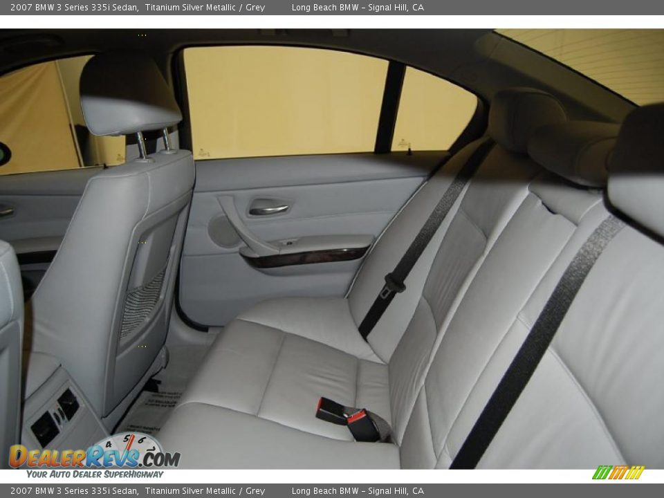 2007 BMW 3 Series 335i Sedan Titanium Silver Metallic / Grey Photo #25
