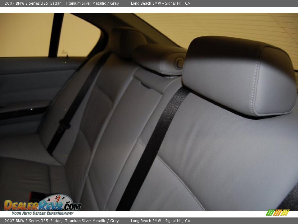 2007 BMW 3 Series 335i Sedan Titanium Silver Metallic / Grey Photo #26