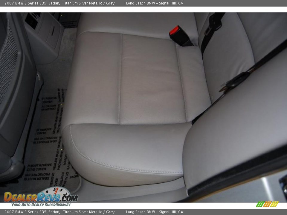 2007 BMW 3 Series 335i Sedan Titanium Silver Metallic / Grey Photo #27