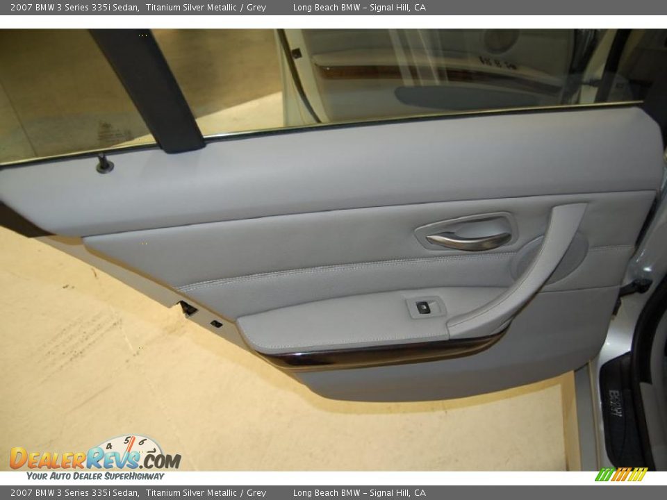 2007 BMW 3 Series 335i Sedan Titanium Silver Metallic / Grey Photo #28