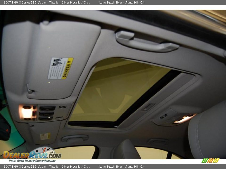 2007 BMW 3 Series 335i Sedan Titanium Silver Metallic / Grey Photo #30