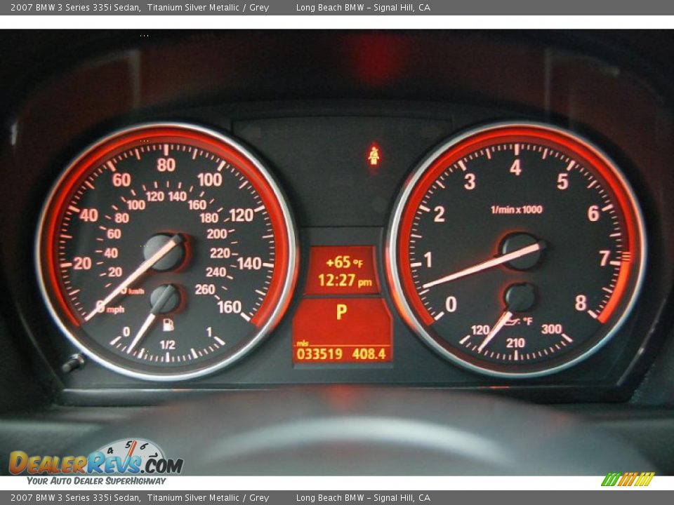 2007 BMW 3 Series 335i Sedan Titanium Silver Metallic / Grey Photo #31