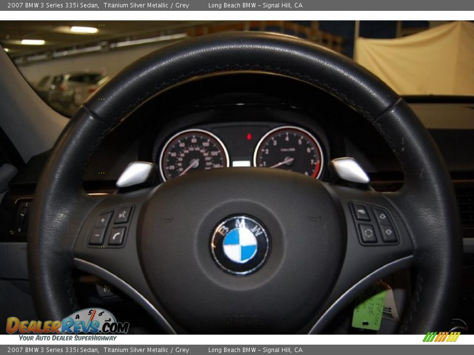 2007 BMW 3 Series 335i Sedan Titanium Silver Metallic / Grey Photo #32