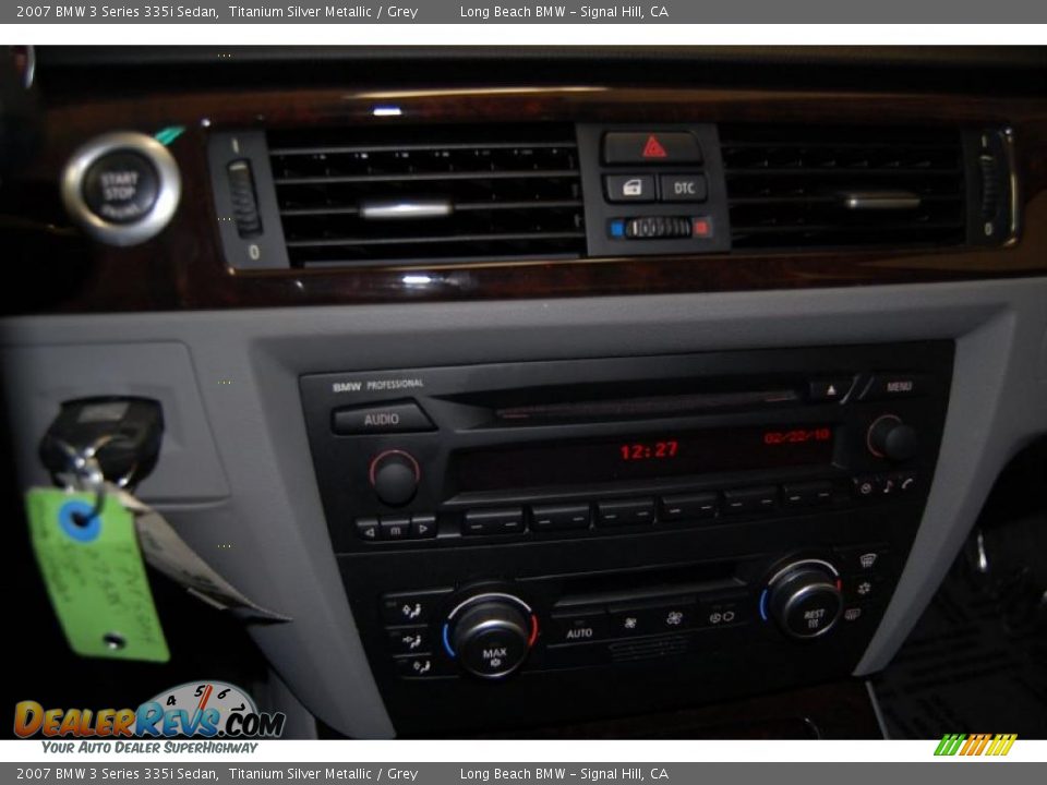 2007 BMW 3 Series 335i Sedan Titanium Silver Metallic / Grey Photo #33