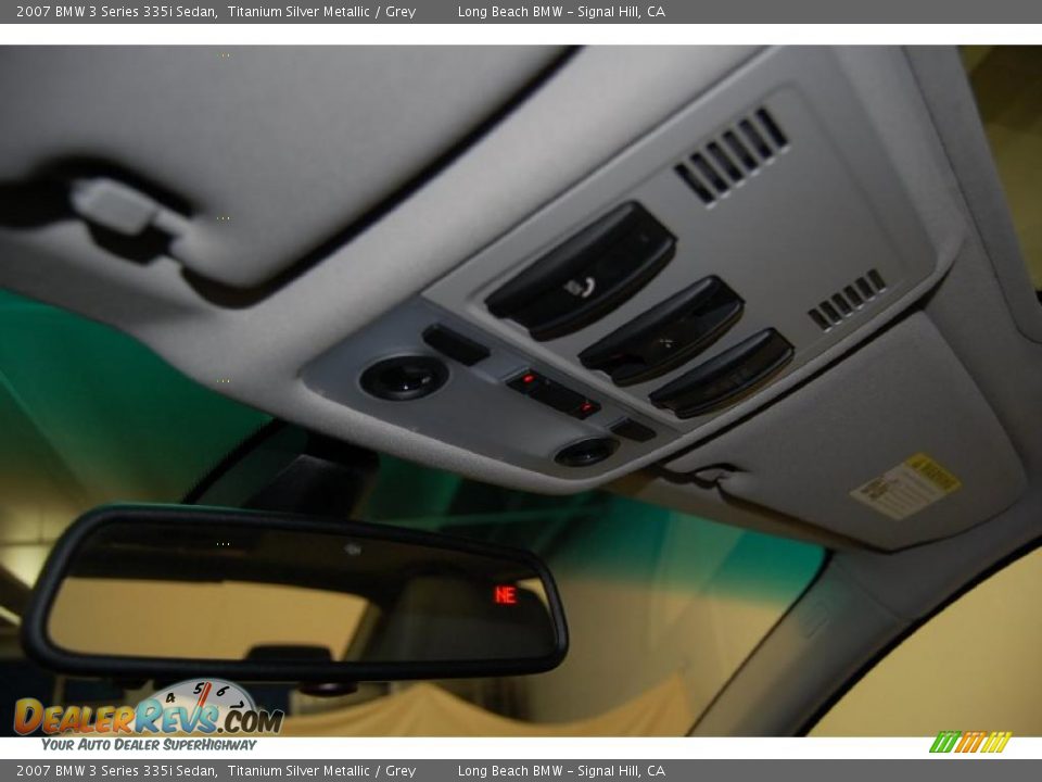2007 BMW 3 Series 335i Sedan Titanium Silver Metallic / Grey Photo #36