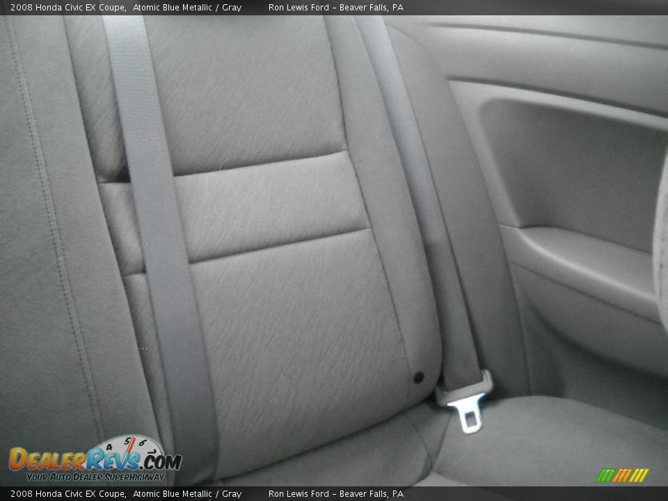 2008 Honda Civic EX Coupe Atomic Blue Metallic / Gray Photo #12
