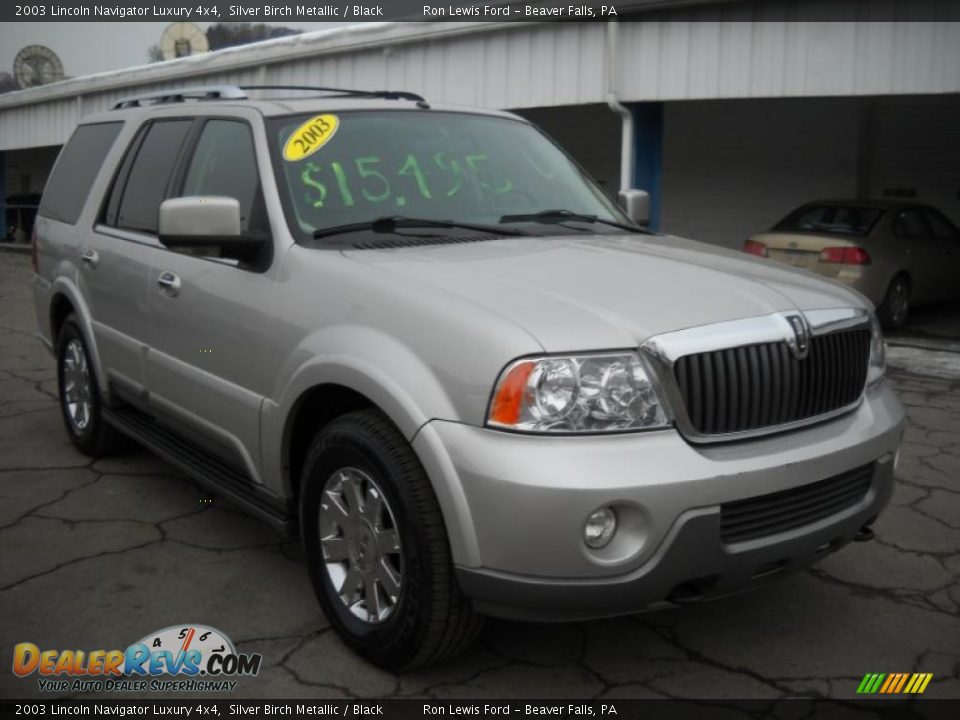 2003 Lincoln Navigator Luxury 4x4 Silver Birch Metallic / Black Photo #20