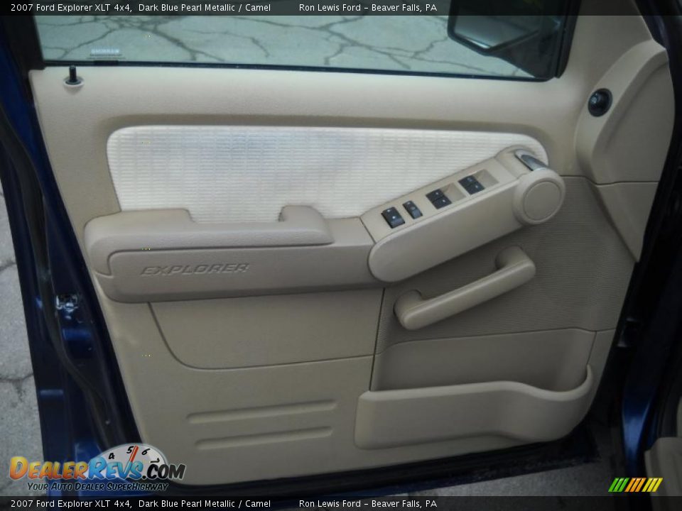 2007 Ford Explorer XLT 4x4 Dark Blue Pearl Metallic / Camel Photo #6