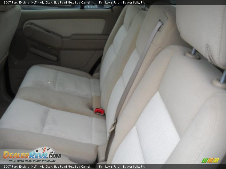 2007 Ford Explorer XLT 4x4 Dark Blue Pearl Metallic / Camel Photo #12