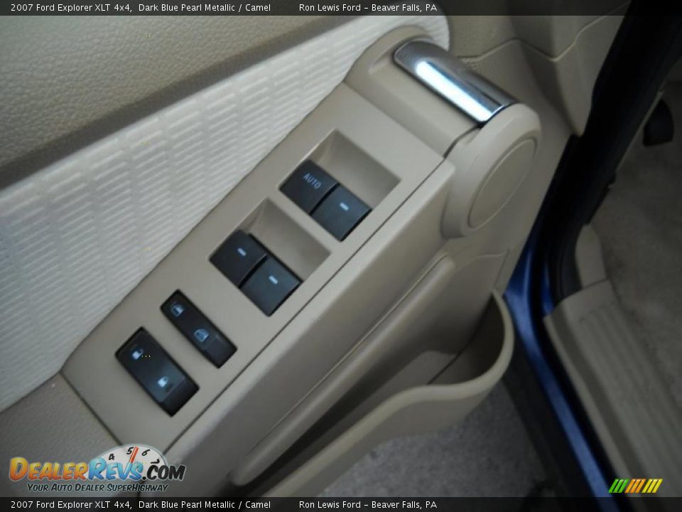 2007 Ford Explorer XLT 4x4 Dark Blue Pearl Metallic / Camel Photo #21