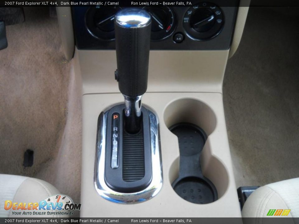 2007 Ford Explorer XLT 4x4 Dark Blue Pearl Metallic / Camel Photo #23
