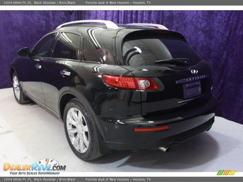 2004 Infiniti FX 35 Black Obsidian / Brick/Black Photo #3