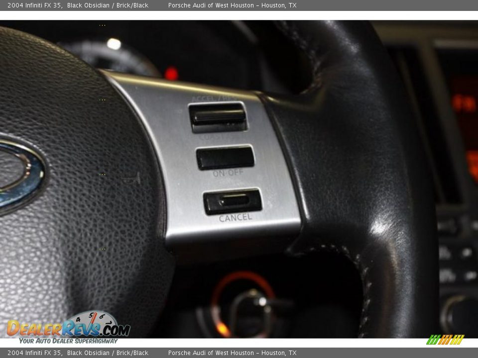 2004 Infiniti FX 35 Black Obsidian / Brick/Black Photo #23