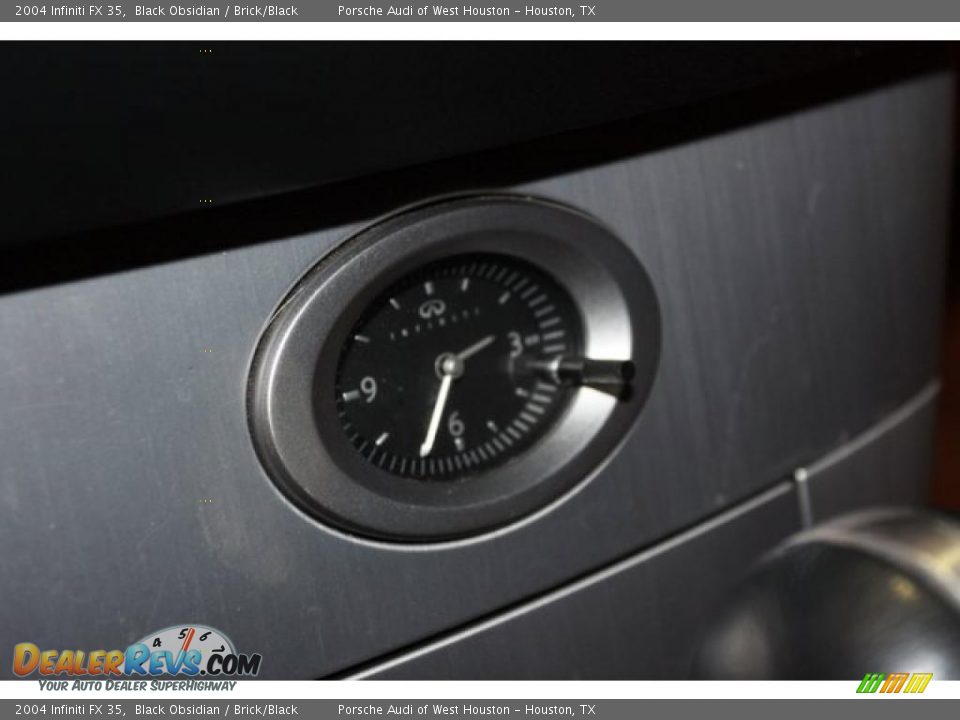 2004 Infiniti FX 35 Black Obsidian / Brick/Black Photo #24