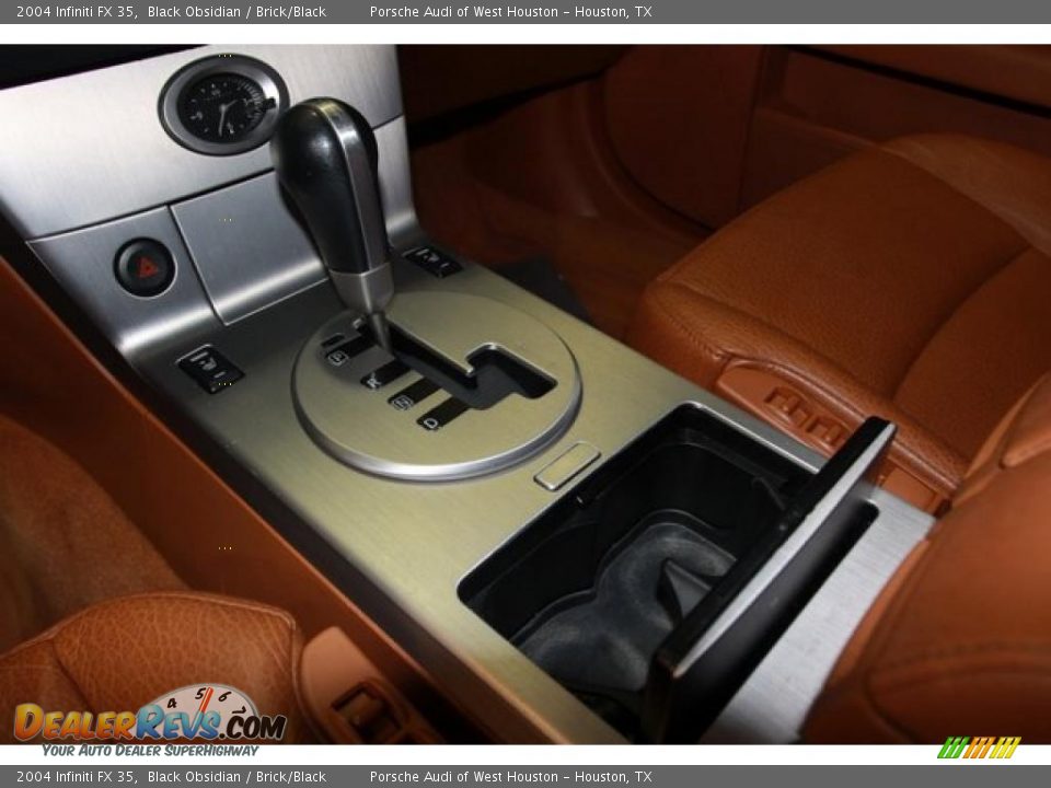 2004 Infiniti FX 35 Black Obsidian / Brick/Black Photo #26
