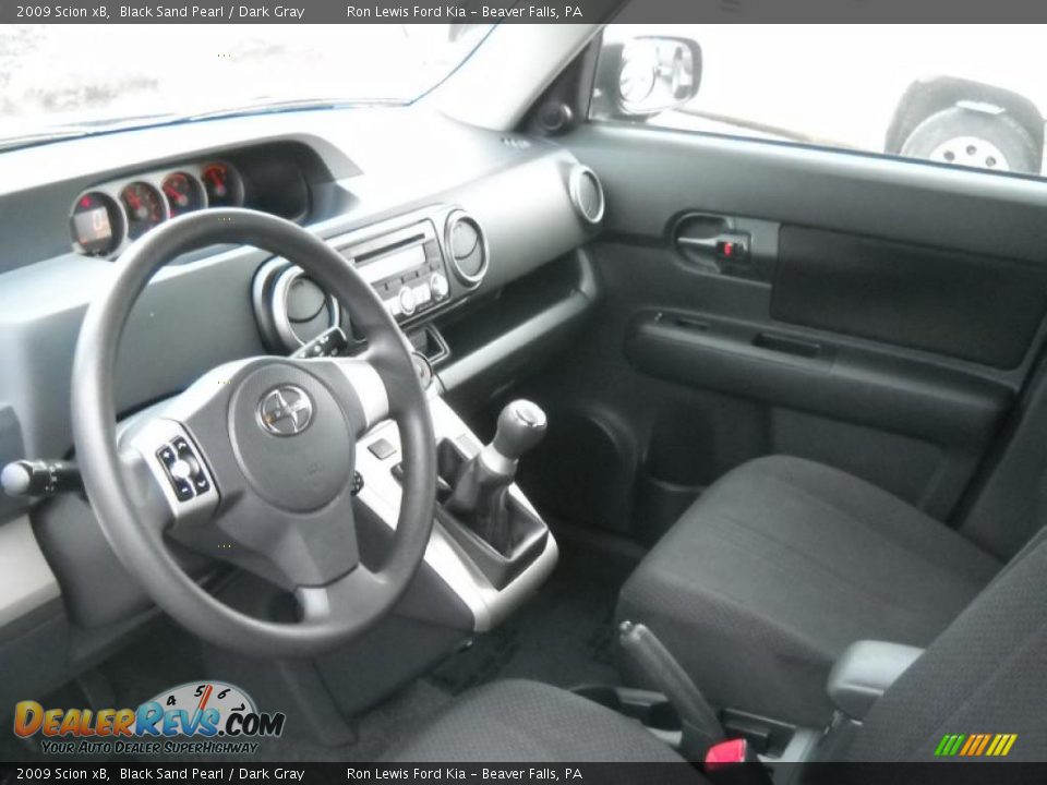 2009 Scion xB Black Sand Pearl / Dark Gray Photo #7