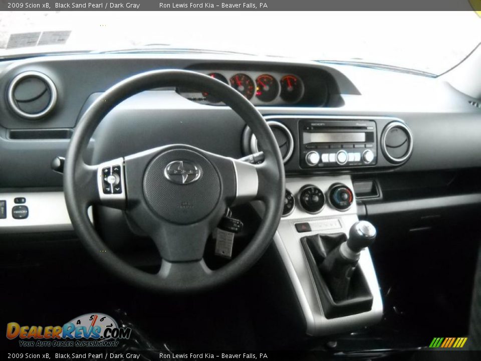 2009 Scion xB Black Sand Pearl / Dark Gray Photo #11