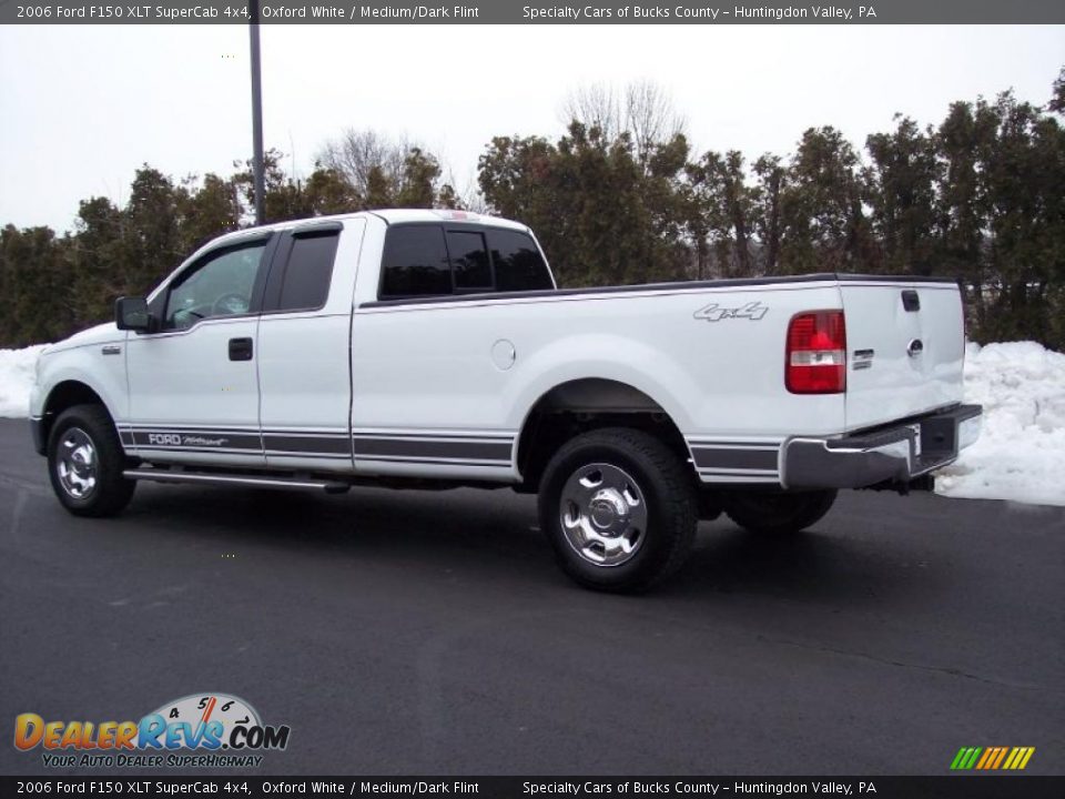 2006 Ford F150 XLT SuperCab 4x4 Oxford White / Medium/Dark Flint Photo #6