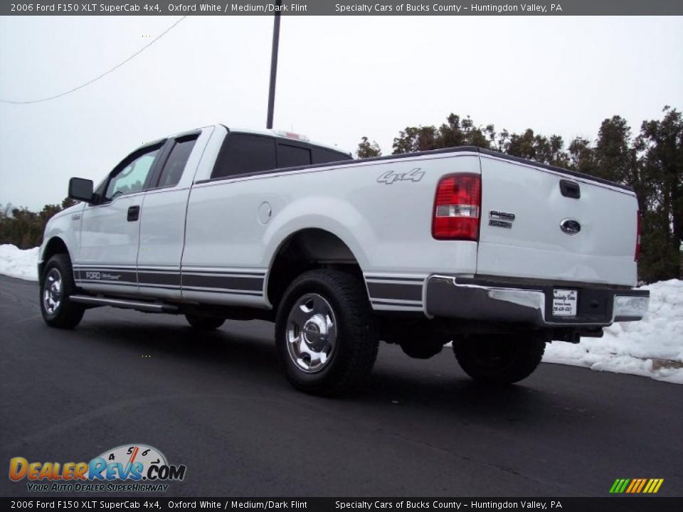 2006 Ford F150 XLT SuperCab 4x4 Oxford White / Medium/Dark Flint Photo #7