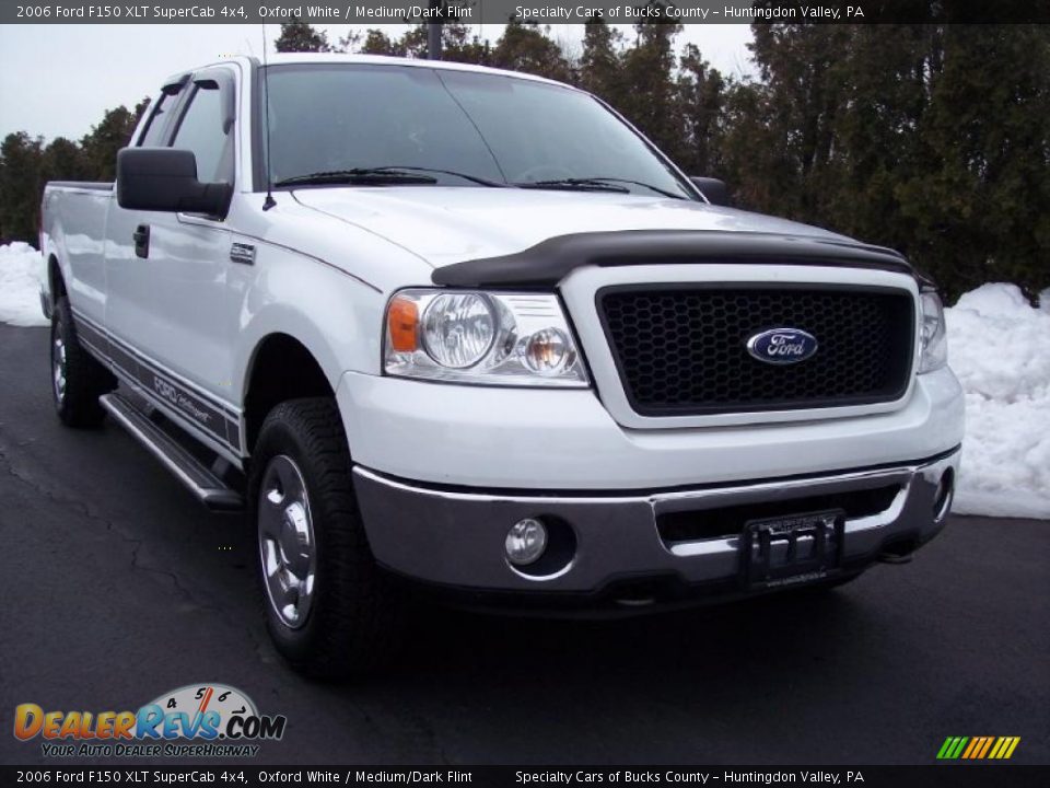 2006 Ford F150 XLT SuperCab 4x4 Oxford White / Medium/Dark Flint Photo #15