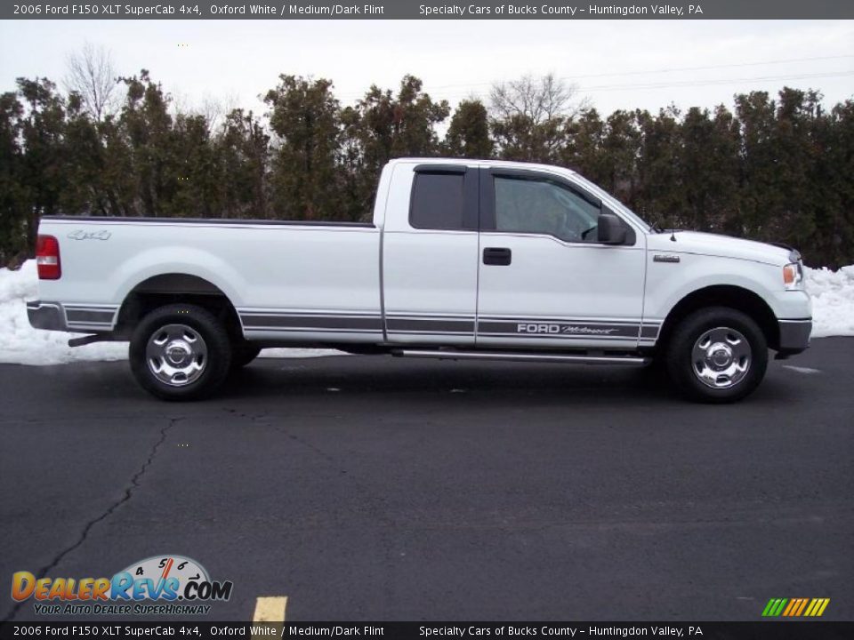 2006 Ford F150 XLT SuperCab 4x4 Oxford White / Medium/Dark Flint Photo #19