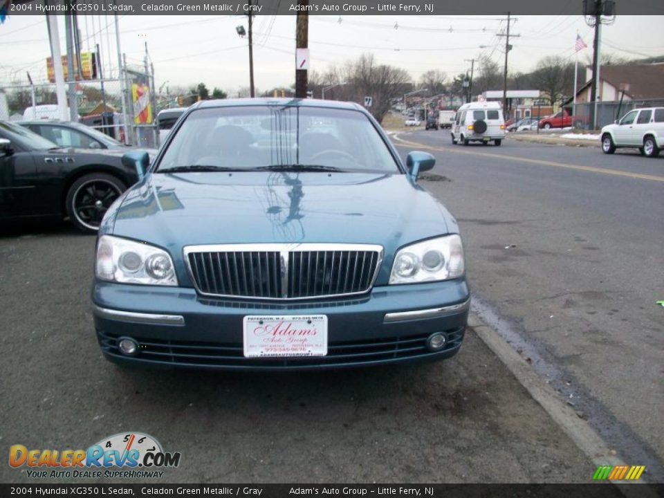 2004 Hyundai XG350 L Sedan Celadon Green Metallic / Gray Photo #4