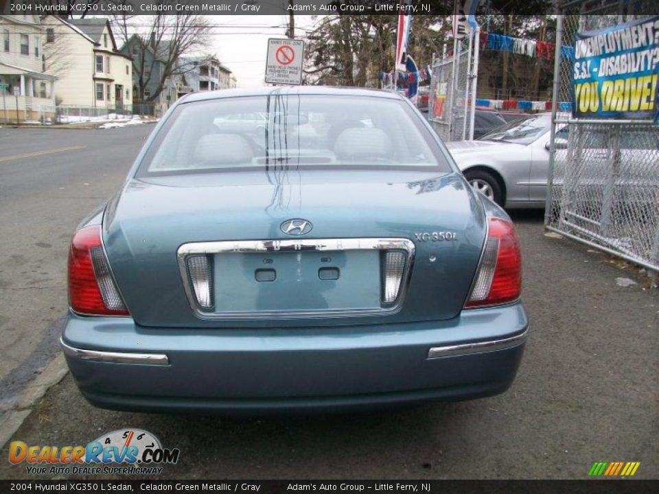 2004 Hyundai XG350 L Sedan Celadon Green Metallic / Gray Photo #5