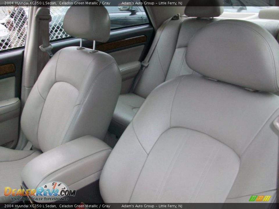 2004 Hyundai XG350 L Sedan Celadon Green Metallic / Gray Photo #20