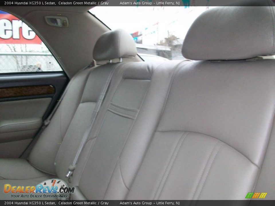 2004 Hyundai XG350 L Sedan Celadon Green Metallic / Gray Photo #22