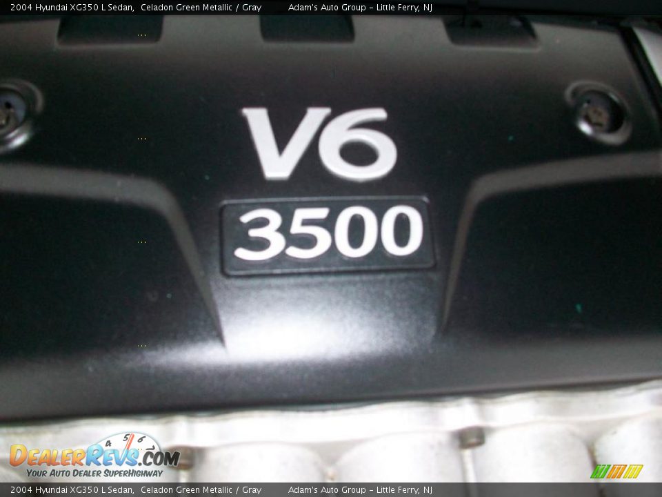 2004 Hyundai XG350 L Sedan Celadon Green Metallic / Gray Photo #28