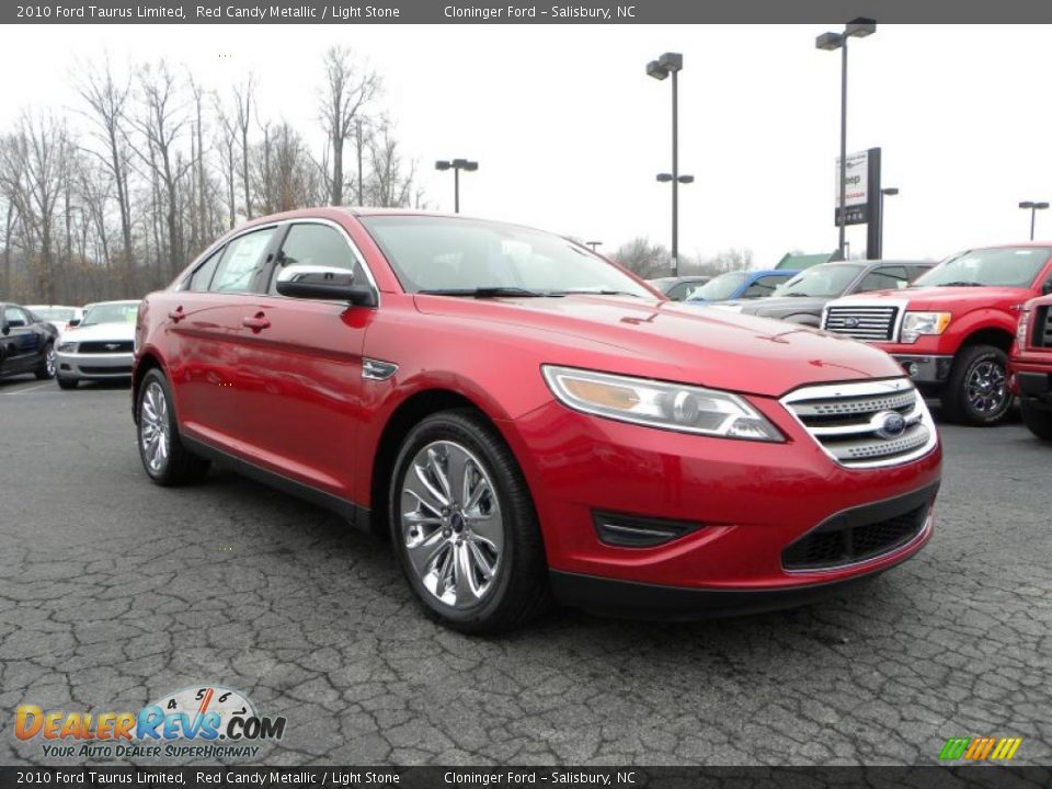 2010 Ford Taurus Limited Red Candy Metallic / Light Stone Photo #1
