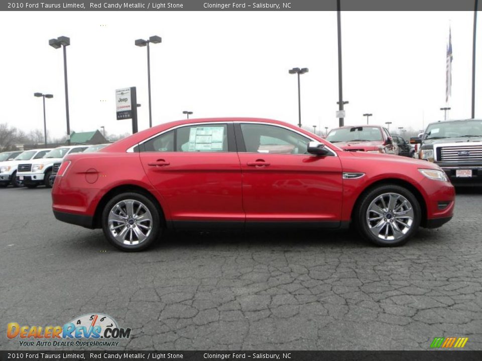 2010 Ford Taurus Limited Red Candy Metallic / Light Stone Photo #2