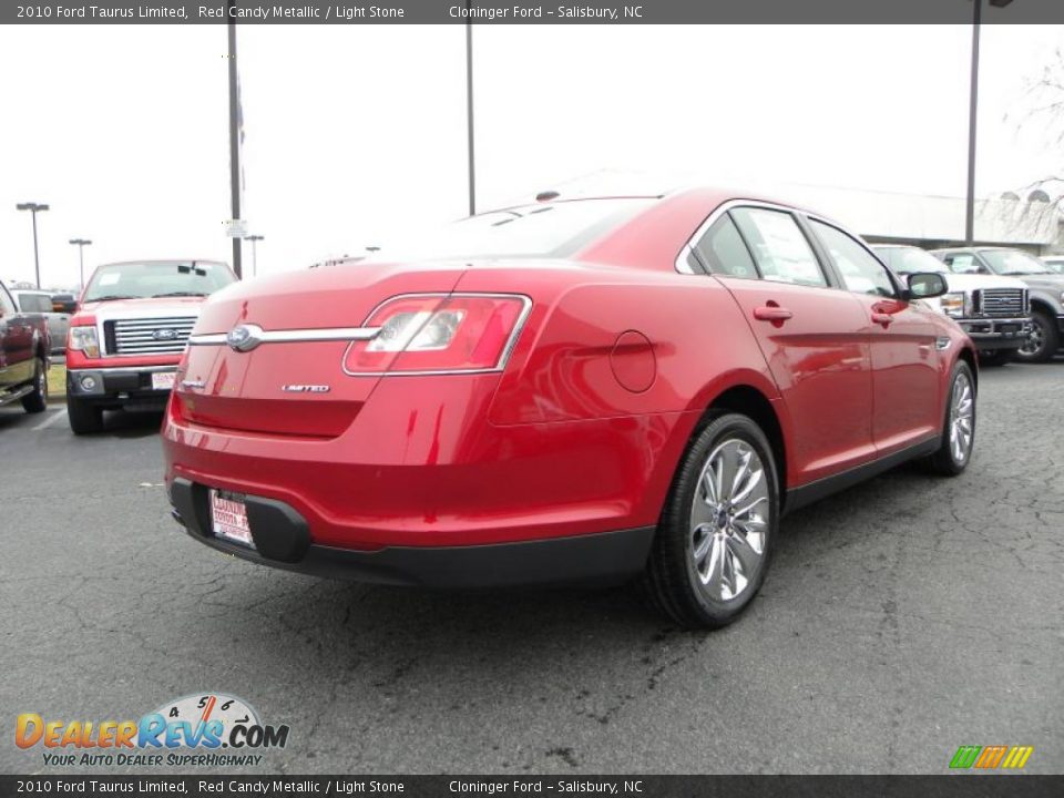 2010 Ford Taurus Limited Red Candy Metallic / Light Stone Photo #3