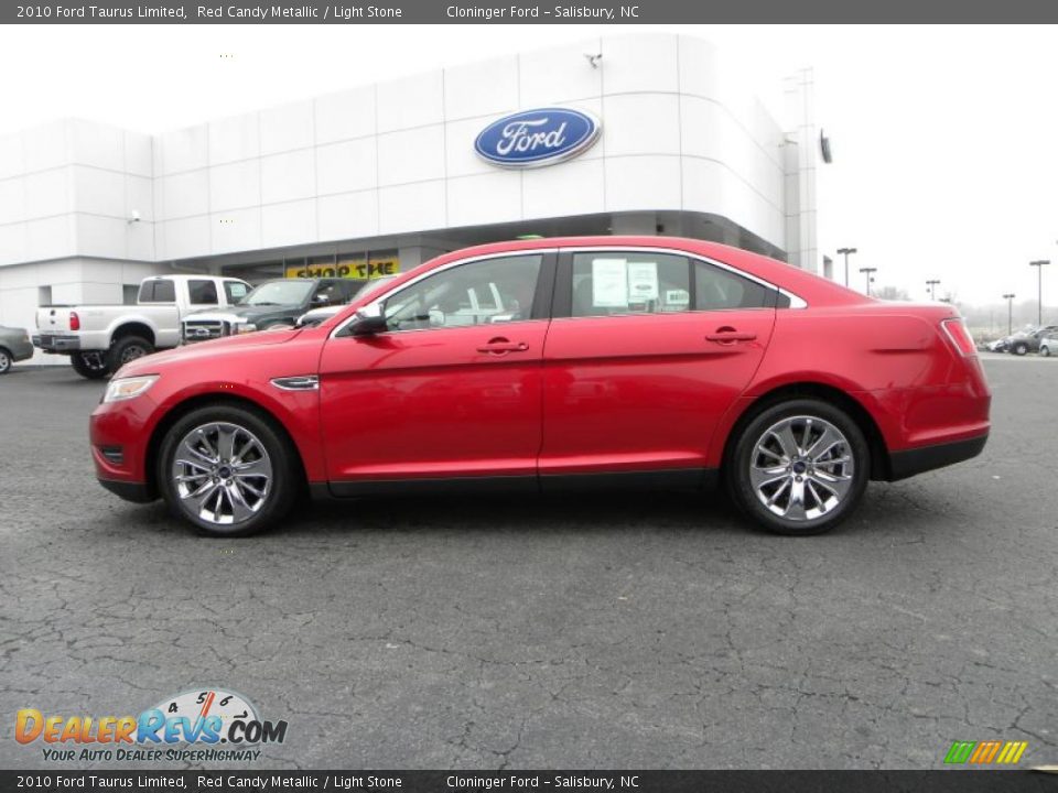 2010 Ford Taurus Limited Red Candy Metallic / Light Stone Photo #5