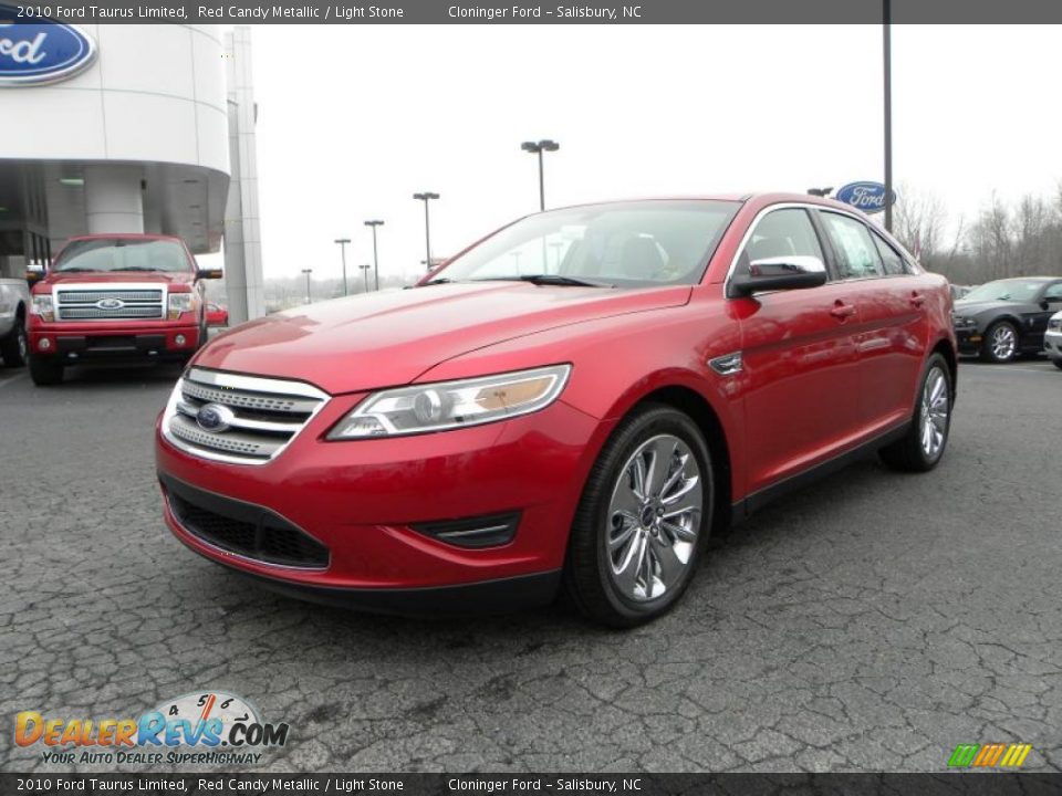 2010 Ford Taurus Limited Red Candy Metallic / Light Stone Photo #6