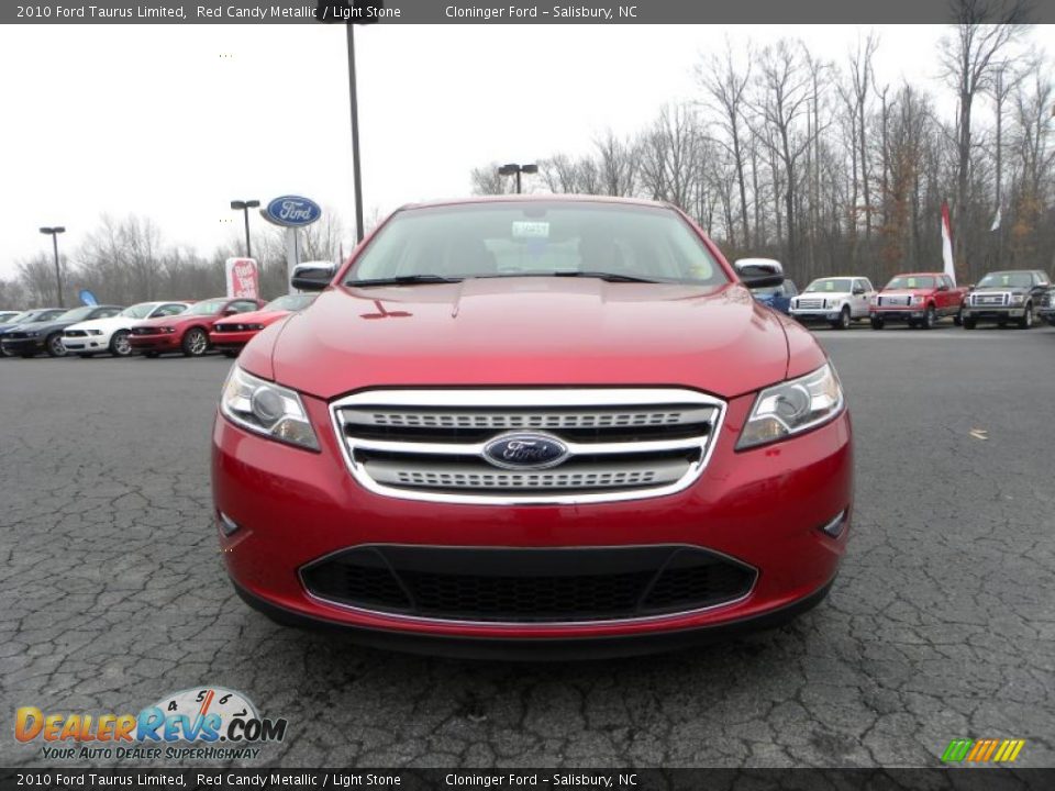 2010 Ford Taurus Limited Red Candy Metallic / Light Stone Photo #7