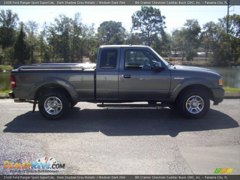 2008 Ford Ranger Sport SuperCab Dark Shadow Grey Metallic / Medium Dark Flint Photo #1
